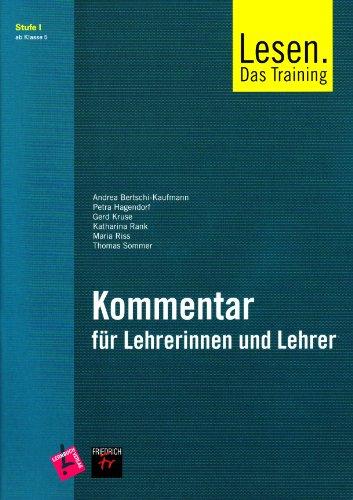 Lesen - das Training 1: Lehrerband inkl. Audio-CD - Klasse 5 - 6