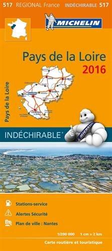 PAYS DE LA LOIRE 17517 CARTE MICHELIN KAART 2016