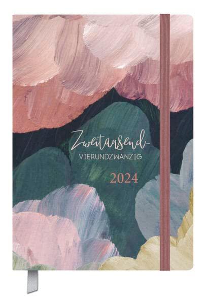 Terminkalender Campus Aquarell 18 Monate 2024/2025: Terminplaner 13 x 18,5 cm I Kalendarium von Oktober 2023 bis März 2025 I Platz für Notizen und Lesezeichenband