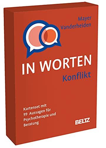 Konflikt in Worten: Kartenset mit 99 Aussagen für Psychotherapie und Beratung. Mit 8-seitigem Booklet im Stülpkarton, Kartenformat 5,9 x 9,2 cm (Beltz Therapiekarten)