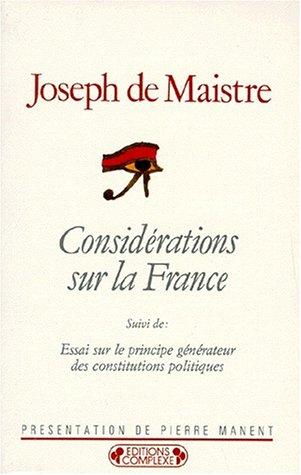 Considerations Sur La France (Complexe Poche)