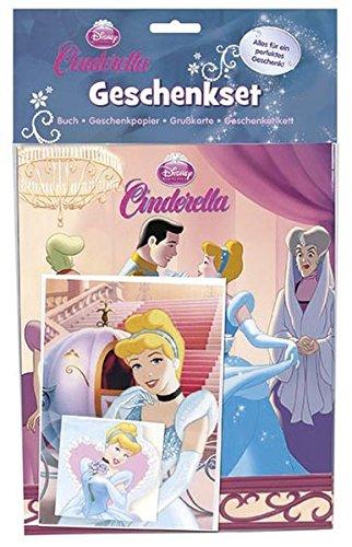 Disney Cinderella - Geschenkset: Buch, Geschenkpapier, Grußkarte, Geschenketikett