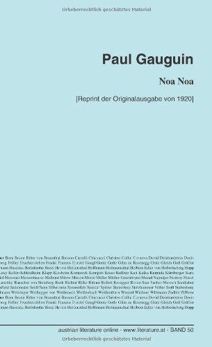 Noa Noa: [Reprint der Originalausgabe von 1920]