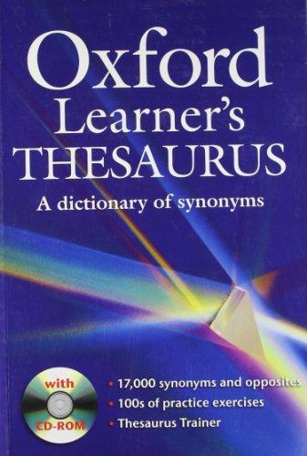 Oxford Learner's Thesaurus: A Dictionary of Synonyms. Wörterbuch (Diccionarios)