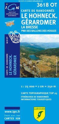 Le Hohneck - Gérardmer - La Bresse - PNR des Ballons des Vosges 1 : 25 000
