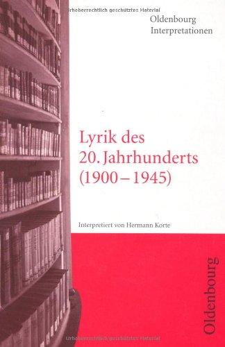 Lyrik des 20. Jahrhunderts (1900/1945): Band 97