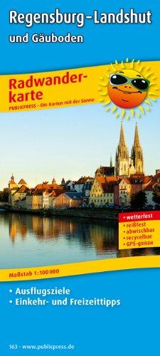 Radwanderkarte Regensburg - Landshut und Gäuboden: Mit Ausflugszielen, Einkehr- & Freizeittipps, reissfest, wetterfest, abwischbar, GPS-genau. 1:100000