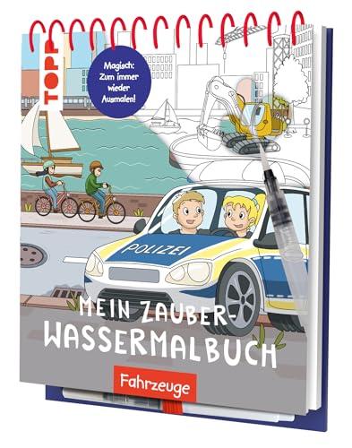 Mein Zauber-Wassermalbuch Fahrzeuge: Mit Wasserstift anmalen, trocknen lassen, neu anmalen