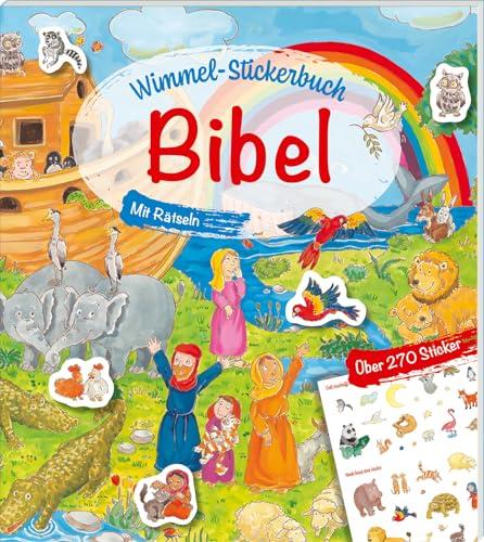 Wimmel-Stickerbuch Bibel: Mit Rätseln