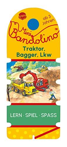 Mini Bandolino. Traktor, Bagger, Lkw: Lernspiel mit Lösungskontrolle für Kinder ab 3 Jahren