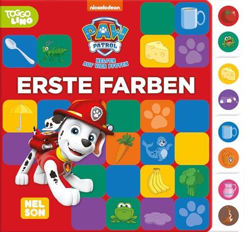 PAW Patrol Lernbuch: Erste Farben: Pappbilderbuch mit buntem Register für kleine Fans ab 3 Jahren