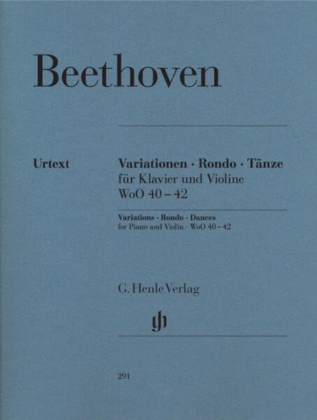 Variationen, Rondo, Tänze für Klavier und Violine: Besetzung: Violine und Klavier (G. Henle Urtext-Ausgabe)