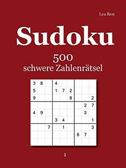 Sudoku 500 schwere Zahlenrätsel 1