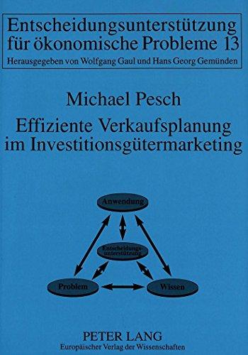 Effiziente Verkaufsplanung im Investitionsgütermarketing (Informationstechnologie und Ökonomie)