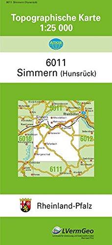 TK25 6011 Simmern (Hunsrück): Topographische Karte 1:25000 (Topographische Karten 1:25000 (TK 25) Rheinland-Pfalz (amtlich))