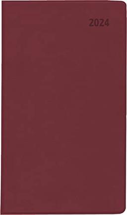 Taschenplaner bordeaux 2024 32 Seiten 9,5x16