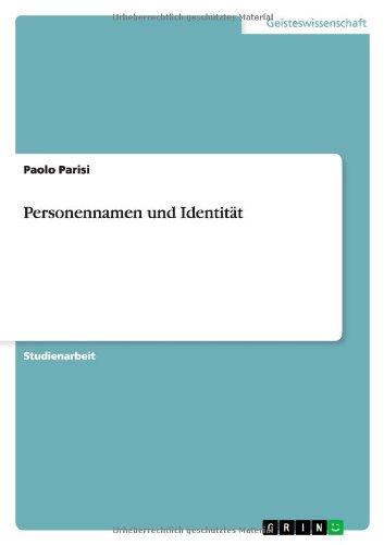 Personennamen und Identität