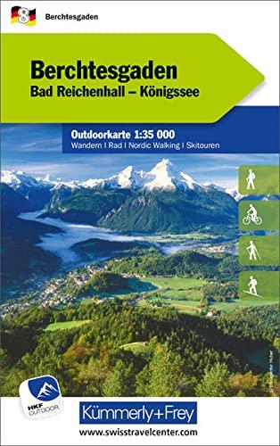 Berchtesgaden Nr. 08 Outdoorkarte Deutschland 1:35 000: Bad Reichenhall, Königssee, water resistant, free Download mit HKF Outdoor App (Kümmerly+Frey Outdoorkarten Deutschland)