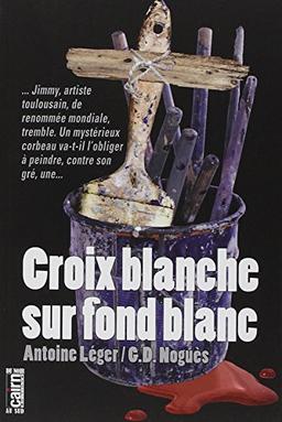 Croix blanche sur fond blanc