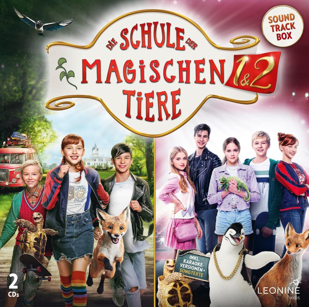 Die Schule der magischen Tiere 1 & 2 – Soundtrack-Collection – Die Soundtrack Box zu den Filmen (inkl. Karaoke-Versionen & Songtexte zum Mitsingen)