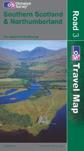 Southern Scotland and Northumberland (OS Travel Map - Road Map)