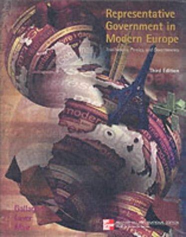 Representative Government in Modern Europe. Institutions, Parties, and Governments