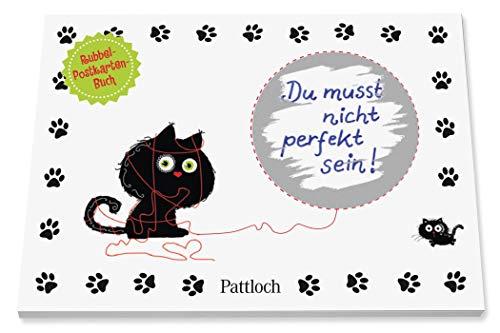 Du musst nicht perfekt sein: 10 Postkarten und Rubbelsticker