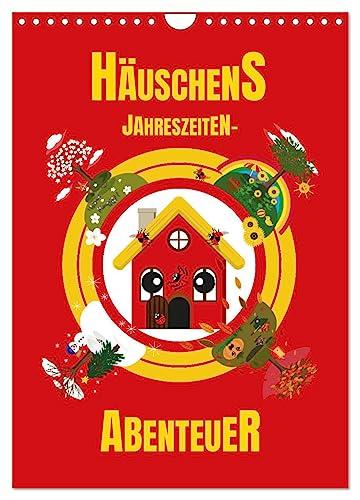 Häuschens Jahreszeiten-Abenteuer (Wandkalender 2024 DIN A4 hoch), CALVENDO Monatskalender: Ein Haus erlebt Jahreszeiten-Abenteuer. (CALVENDO Spass)