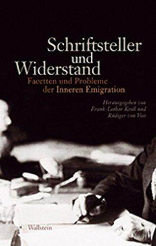 Schriftsteller und Widerstand: Facetten und Probleme der 'Inneren Emigration'