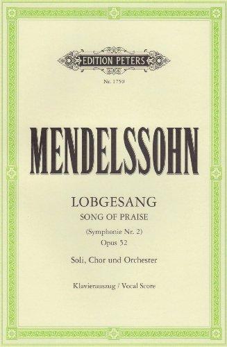 Symphony Nr. 2 (Lobgesang) B-Dur op. 52: Eine Symphonie-Kantate / Klavierauszug