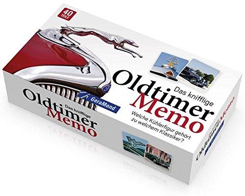 Das knifflige Oldtimer-Memo: Welche Kühlerfigur gehört zu welchem Oldtimer? Ein unterhaltsames Memo-Spiel für Oldtimer-Fans; ideal geeignet als Geschenk