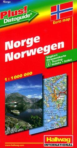 Hallwag Straßenkarten, Norwegen (Road Map)