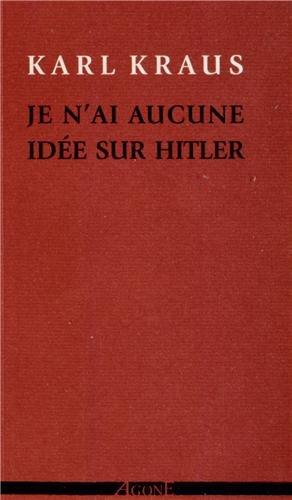 Je n'ai aucune idée sur Hitler