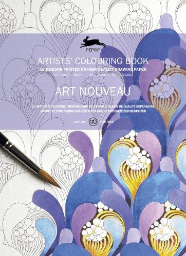 Artists' colouring book. Art nouveau. Livret de coloriage artistes. Art nouveau. Künstler-Malbuch. Art nouveau