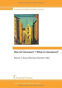 Was ist Literatur? / What is Literature? (Literaturwissenschaft)