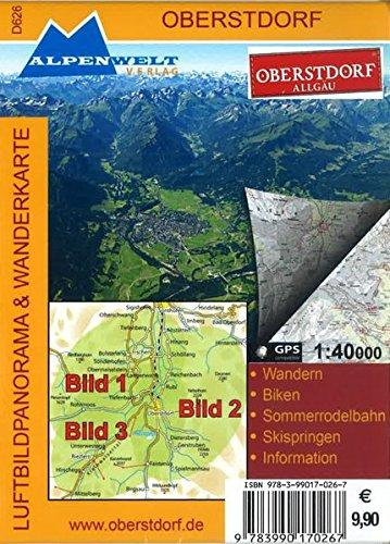 Luftbildpanorama & Wanderkarte - Oberstdorf - Allgäu