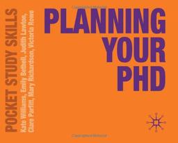 Planning Your PhD (Pocket Study Skills)