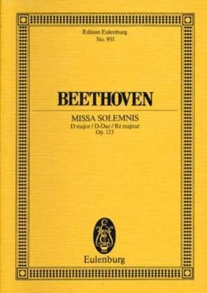 Edition Eulenburg, No. 951: Missa solemnis - D-Dur Op.123