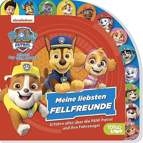 PAW Patrol: Meine liebsten Fellfreunde - Erfahre alles über die PAW Patrol, ihre Fahrzeuge und ihre Ausrüstung!: Pappbilderbuch mit Register