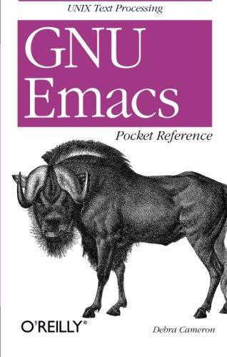 GNU Emacs Pocket Reference