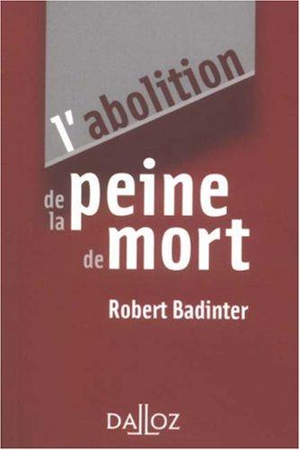 L'abolition de la peine de mort