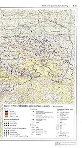 Hoch- und spätmittelalterliche Burgen 1:400 000 mit Beiheft (B II 4): Atlas zur Geschichte und Landeskunde von Sachsen