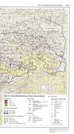 Hoch- und spätmittelalterliche Burgen 1:400 000 mit Beiheft (B II 4): Atlas zur Geschichte und Landeskunde von Sachsen