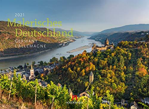 Malerisches Deutschland Kalender 2021, Wandkalender im Querformat (45x33 cm) - Landschaftskalender / Naturkalender / Sehenswürdigkeiten