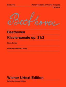 Klaviersonate (Sturmsonate): Nach den Quellen hrsg. von Peter Hauschild und Jochen Reutter. op. 31/2. Klavier.