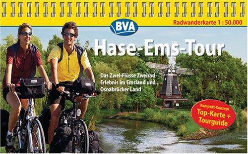 Hase-Ems-Tour, Kompakt-Spiralo, Radwanderkarte 1 : 50 000