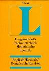 Langenscheidts Fachwörterbuch, Fachwörterbuch Medizinische Technik, Englisch-Deutsch-Französisch-Russisch