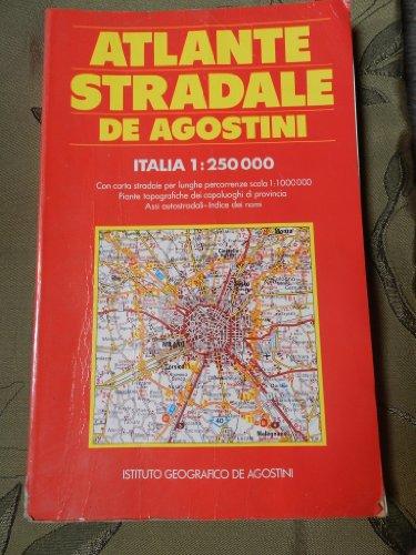 Atlante stradale De Agostini d'Italia 1:250.000 con indice e piante di città