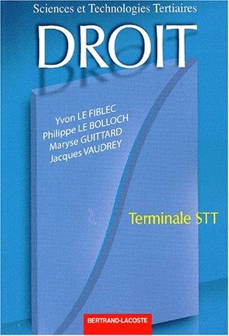 Droit, terminale STT