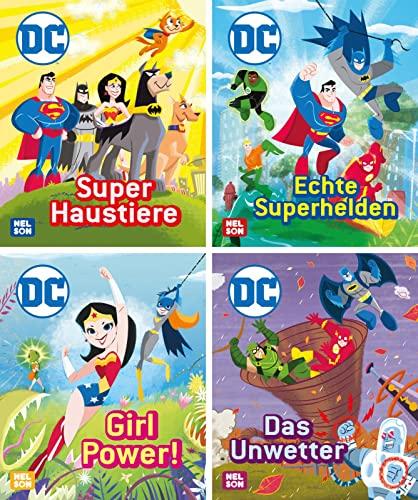 Nelson Mini-Bücher: DC Superhelden 1-4 (Einzel/WWS): Spannende Superheldengeschichten im Mitnahmeformat | (ab 4 Jahren)